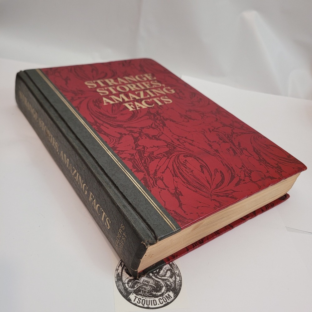 Reader's Digest Strange Stories Amazing Facts Book 1978 Vintage Hardcover Red